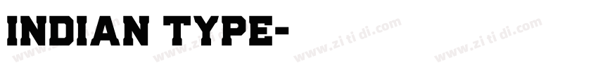 indian type字体转换